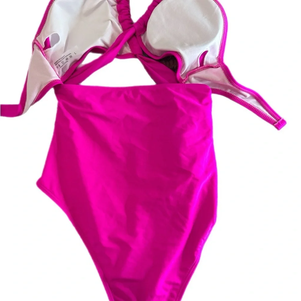 Vibrant Pink Women's One Piece Swimsuit